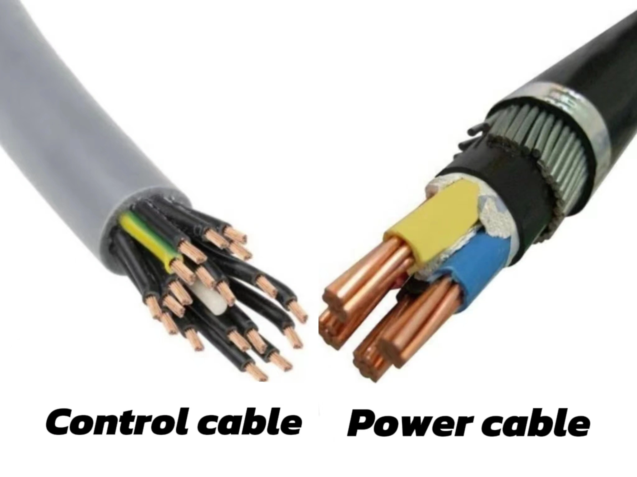 power cable vs control cable